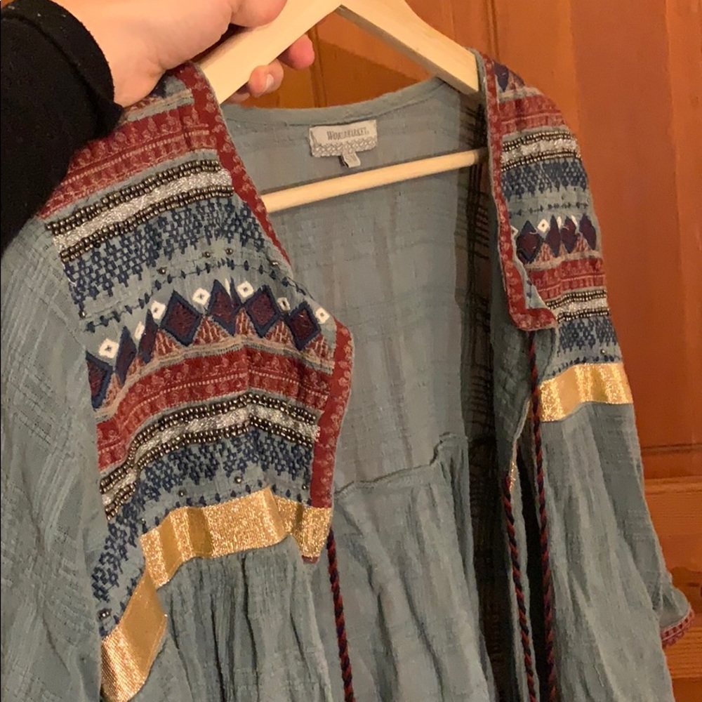 World Market cardi with beautiful embroidery
